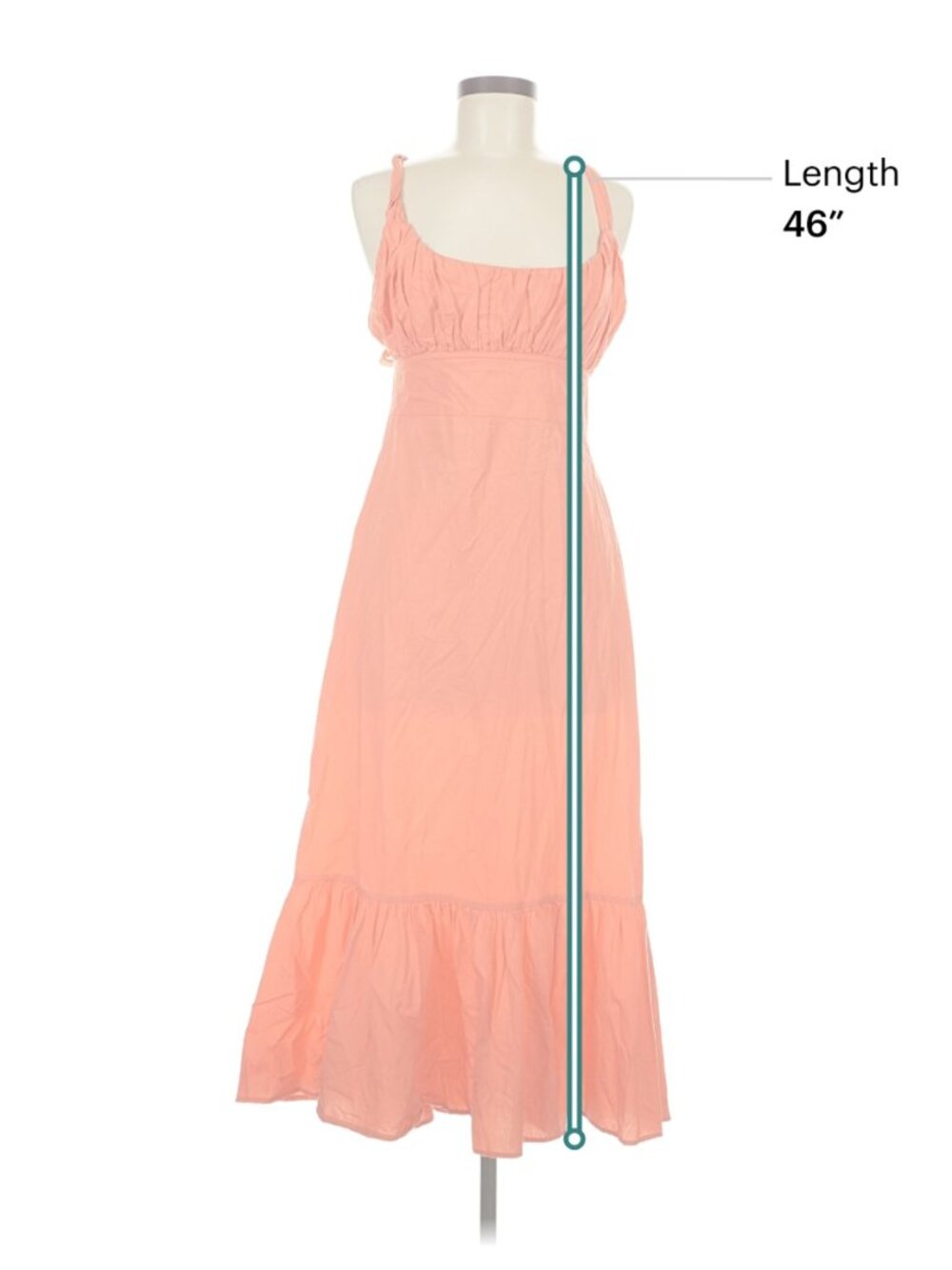 Free People "Laila" Coral Orange Crisscross Tie-Back Sheath Midi-Maxi Dress - M - Picture 10 of 13